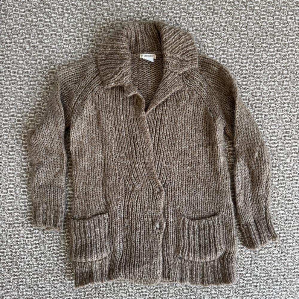 Crewcuts Kids Brown Mohair/Wool Blend Cardigan